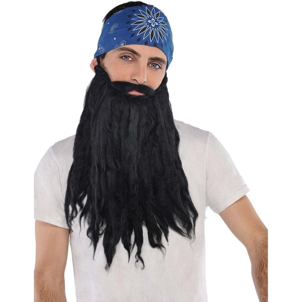 Black Plush Beard/Moustache