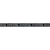 Black & Silver Foil Happy Birthday Banner, 12Ft