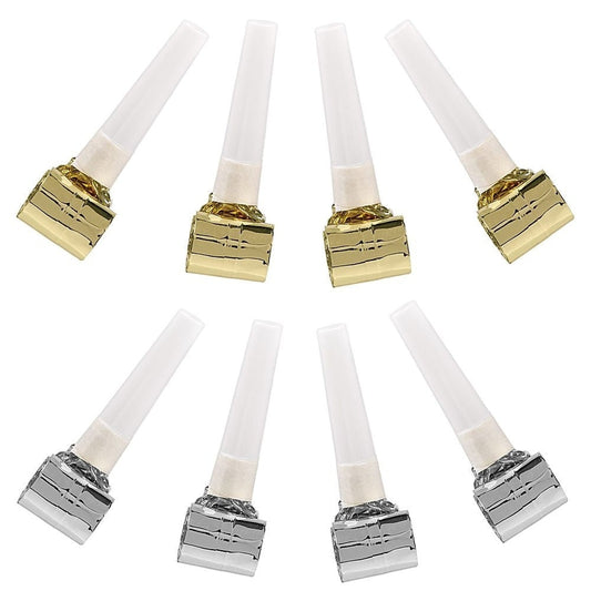 Birthday Accessories Silver & Gold Blowouts