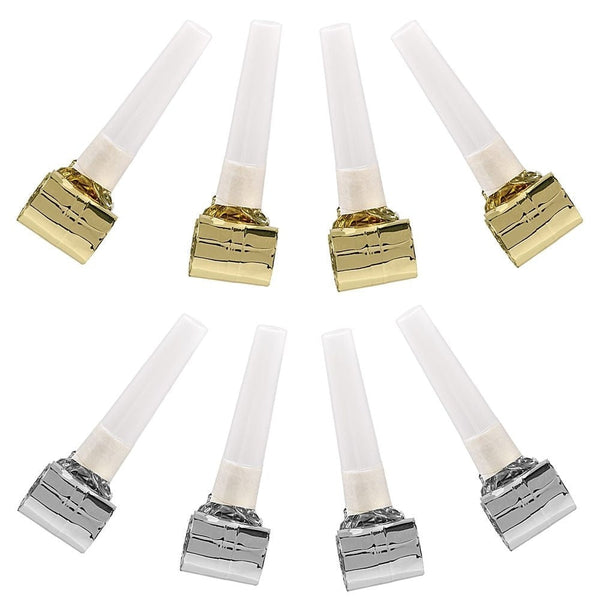 Birthday Accessories Silver & Gold Blowouts