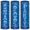 Blue Confetti Poppers, 4"