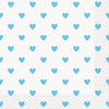 Blue Hearts Baby Shower Beverage Napkins, 16 Count