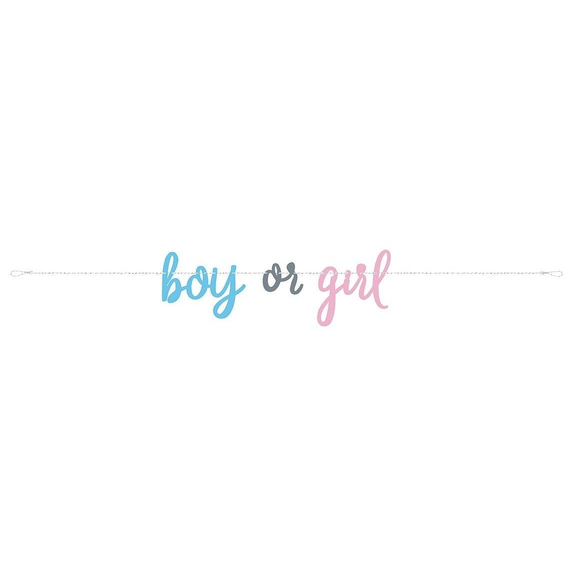 Blue Or Pink Gender Reveal Banner, 7Ft