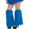 Blue Plush Leg Warmers