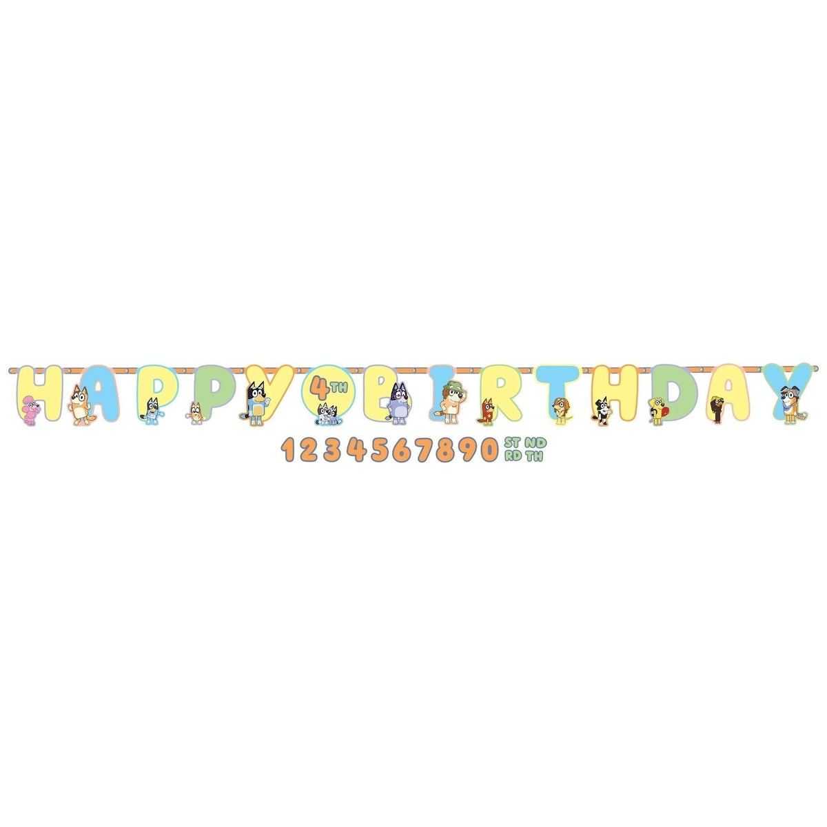 Bluey Jumbo Add An Age Letter Banner