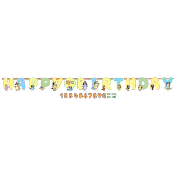 Bluey Jumbo Add An Age Letter Banner