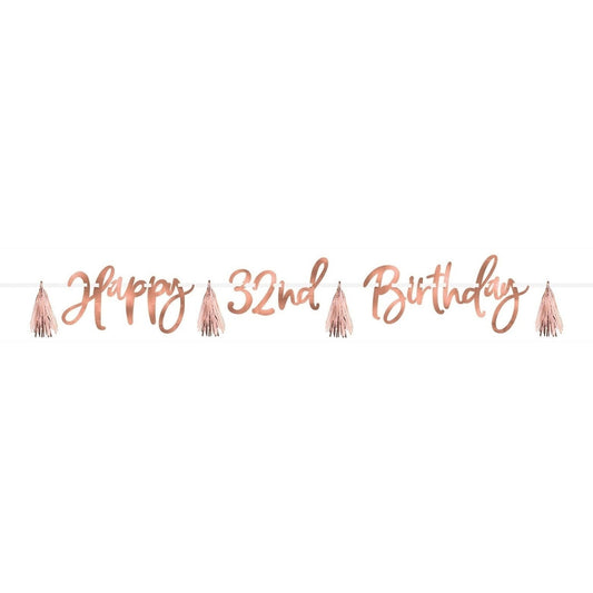 Blush Birthday Banner Kit