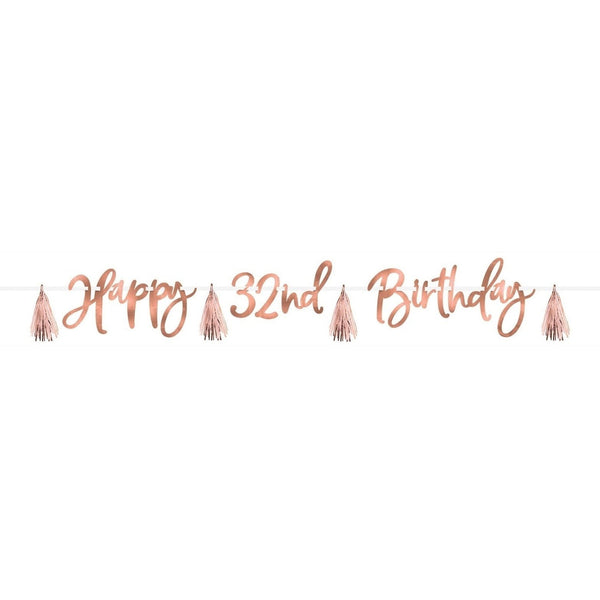 Blush Birthday Banner Kit