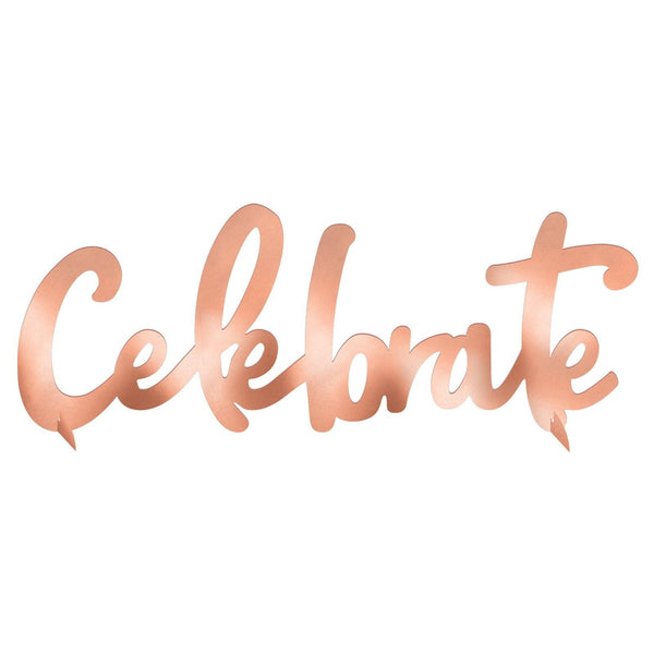 Blush Birthday Foil Centerpiece