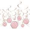 Blush Birthday Swirl Decoration