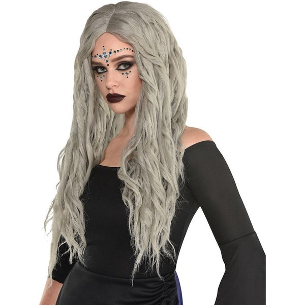 Bohemian Waves Grey Wig
