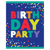 Bold Happy Birthday Postcard Invite