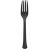 Boxed, Heavy Weight Forks, 20 Count. - Jet Black