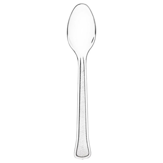 Boxed, Heavy Weight Spoons, 20 Count. - Clear