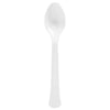 Boxed, Heavy Weight Spoons, 20 Count. - Frosty White