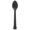 Boxed, Heavy Weight Spoons, 20 Count. - Jet Black