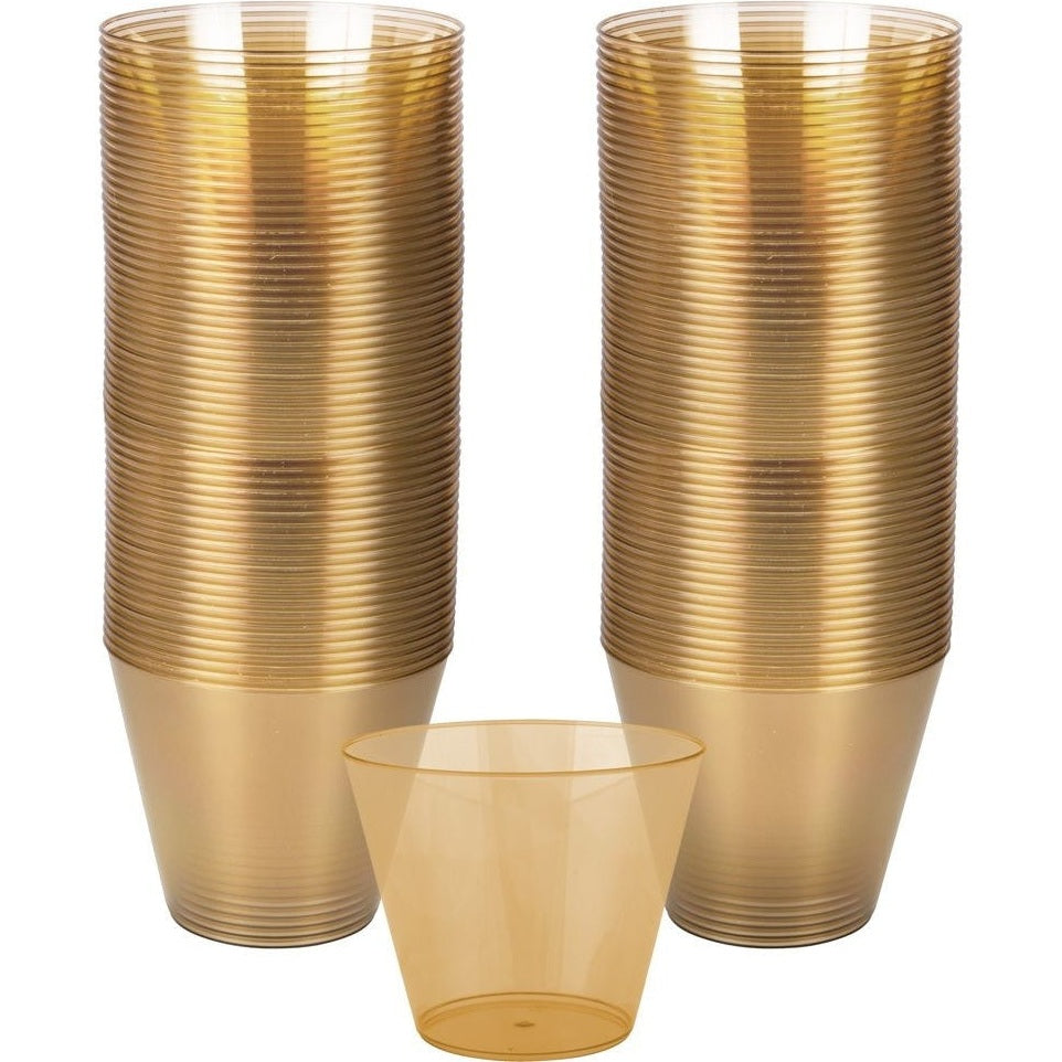 Bpp Plastic Cup, 9 Oz. - Gold