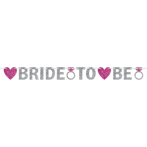Bride To Be Glitter Banner