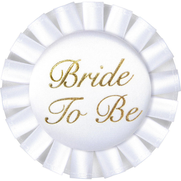 Bride To Be Satin Button
