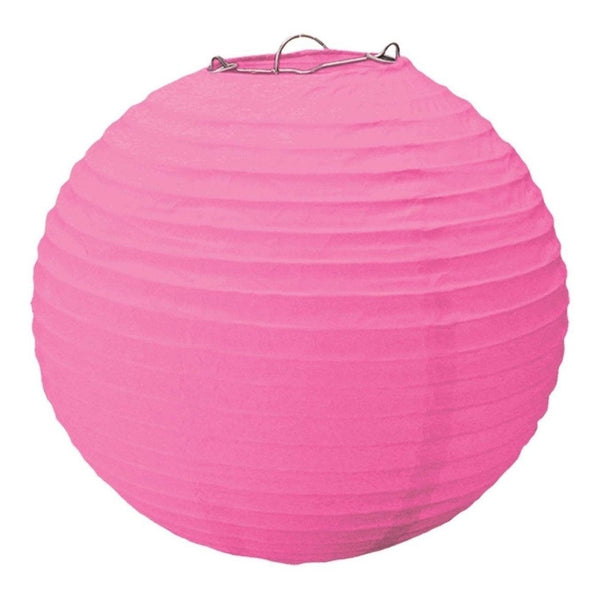 Bright Pink Round Paper Lanterns