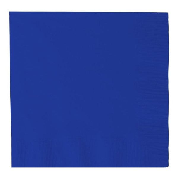 Bright Royal Blue Value Solid Luncheon Napkins