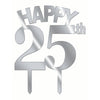 Cake Topper - 25 Silver