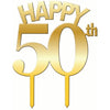 Cake Topper - 50 Gold
