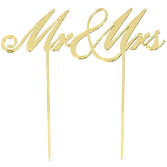 "Mr. & Mrs." Cake Topper