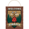 Camping Easel Sign Firepit