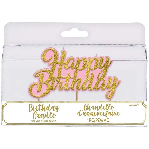 Confetti Fun Glitter Birthday Pick Candle