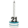 Finally 21 Beer Bottle Candle Holder