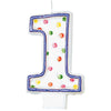 Polka Dots #1 Flat Molded Candle