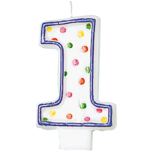 Polka Dots #1 Flat Molded Candle