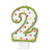 Polka Dots #2 Flat Molded Candle