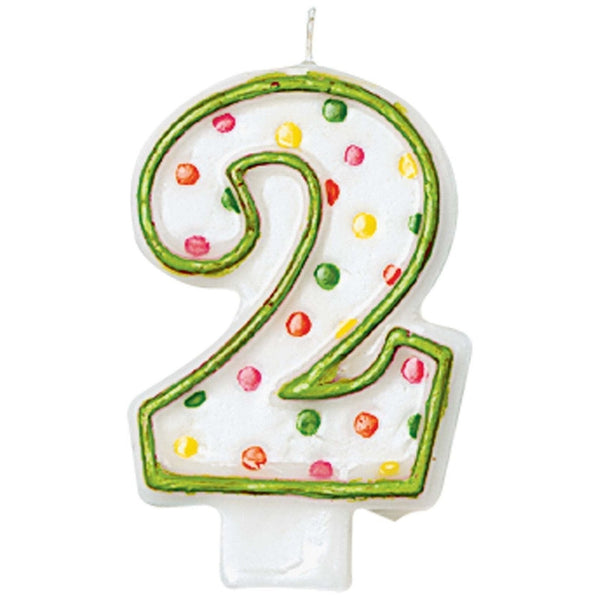 Polka Dots #2 Flat Molded Candle