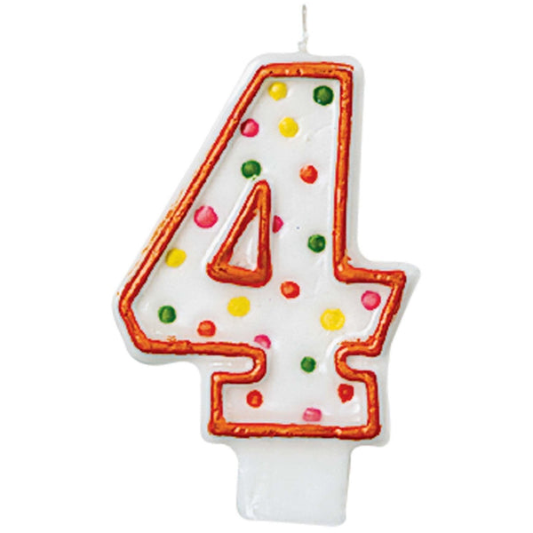 Polka Dots #4 Flat Molded Candle