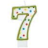 Polka Dots #7 Flat Molded Candle
