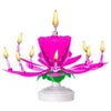 Candle - Spinning Musical Flower Pink