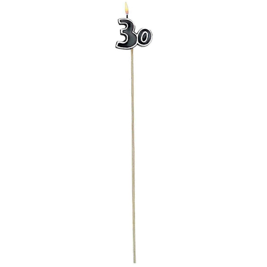 30Th Celebration Candles On A Stick