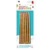 Gold Mini Taper Candles