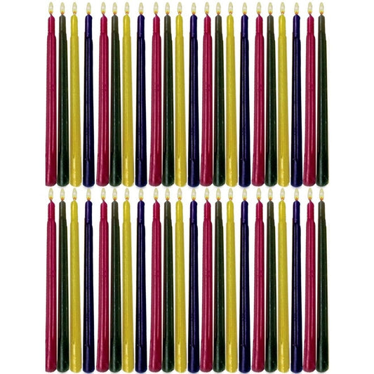 Chanukah Candles, Multicolor, 44/Color Box
