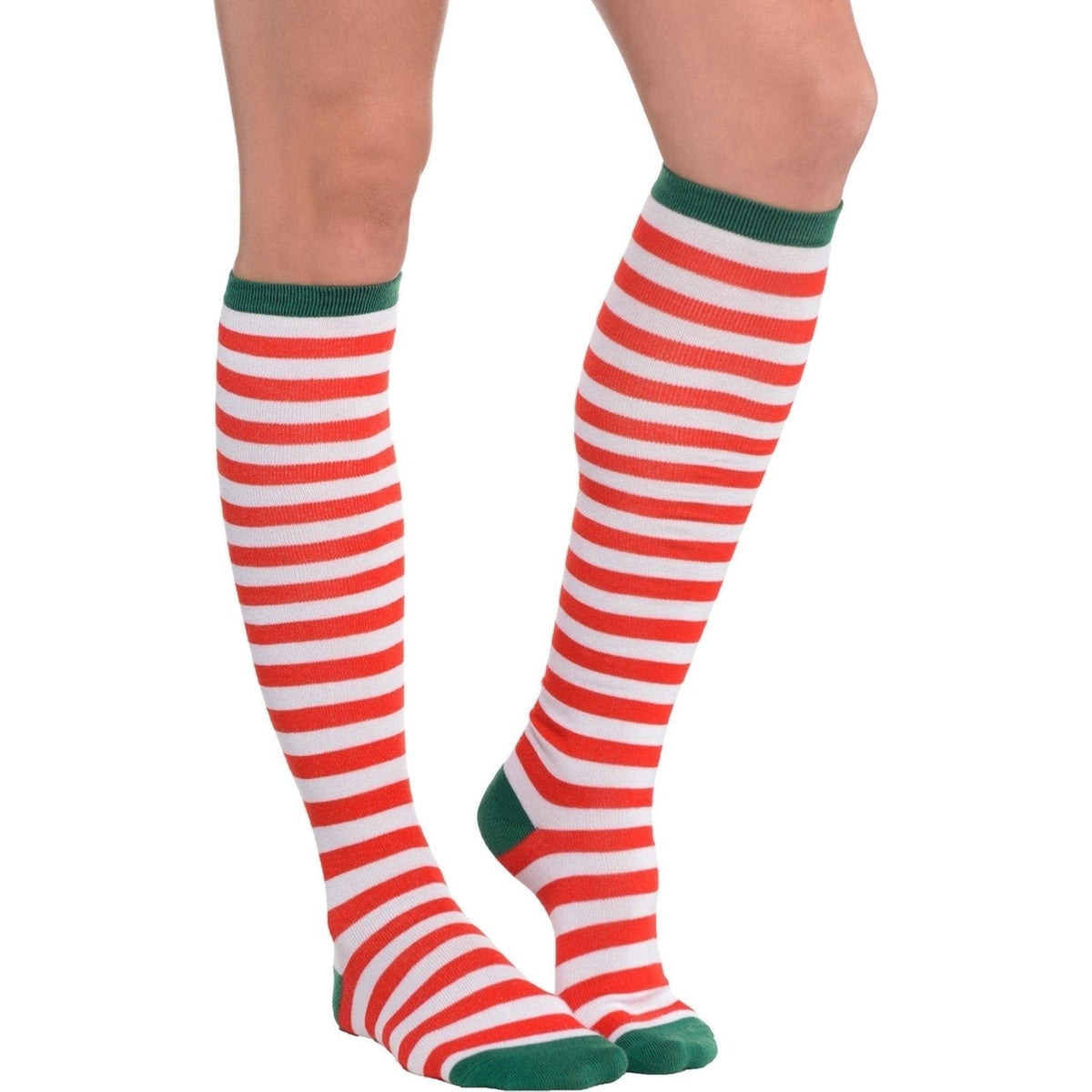 Candy Cane Stripe Knee Socks