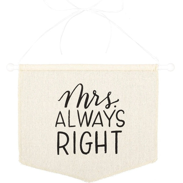 Canvas Chair Sign - Bride