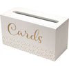 Card Box - White W/Gold