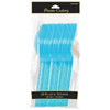 Caribbean Blue Plastic Spoons