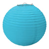 Caribbean Blue Round Paper Lanterns