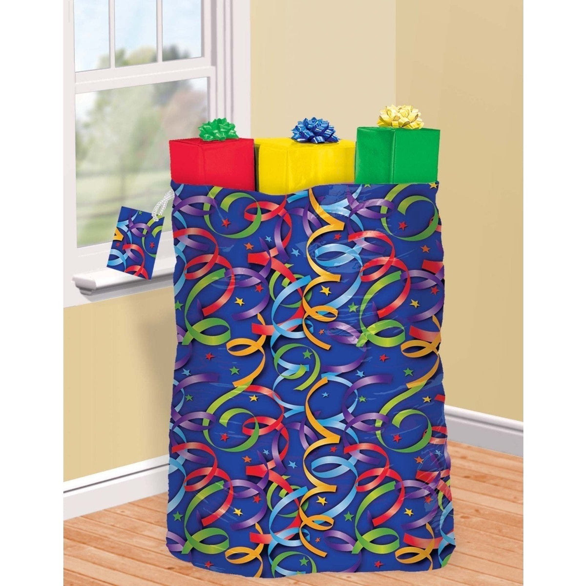 Celebrating Streamers Giant Gift Sack