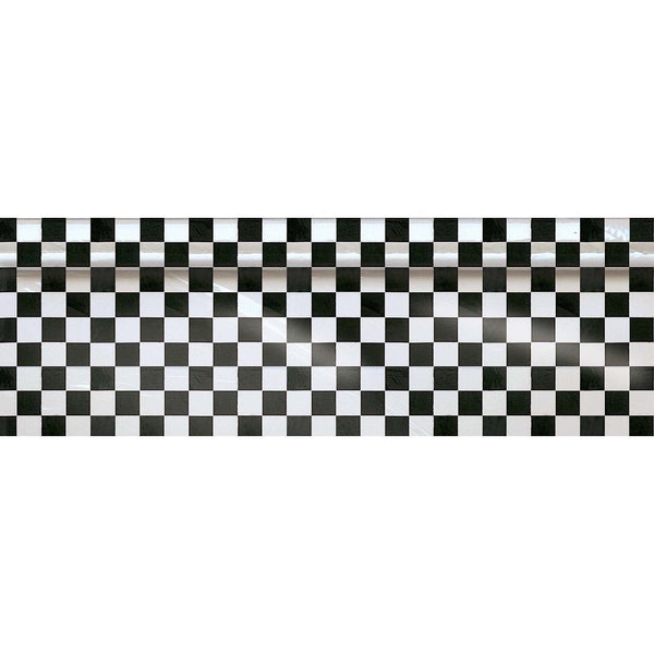 Checkerboard Printed Plastic Table Roll, 40" X 100'