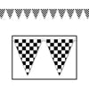 Checkered Pennant Banner All-Weather; 15 Pennants/String