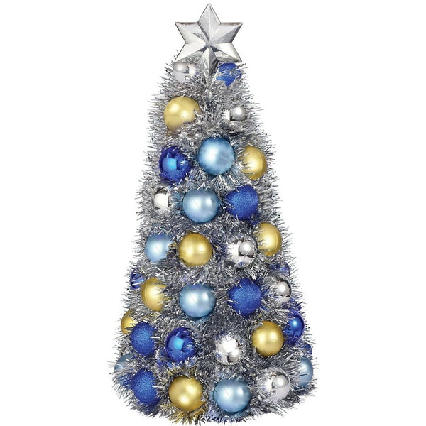Chrismukkah Metallic Bulb Tree